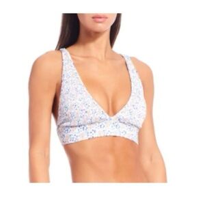 Chelsea and violet small floral print bikini top